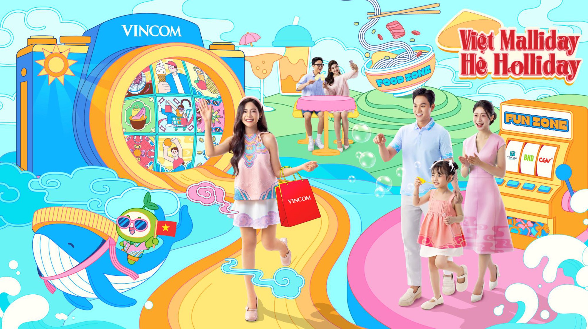 Vincom tổ chức chuỗi sự kiện "Việt Malliday – Hè Holiday": Trải nghiệm hè rực rỡ gắt kết tinh thần Việt- Ảnh 1. hi88.con tổ chức chuỗi sự kiện "Việt Malliday – Hè Holiday": Trải nghiệm hè rực rỡ gắt kết tinh thần Việt- Ảnh 1.