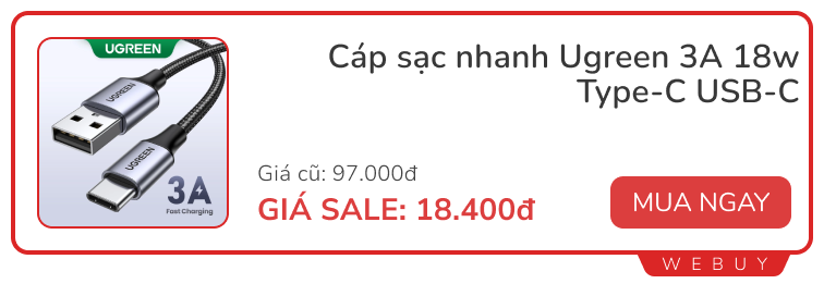 Sale đầu tháng vẫn còn: Tai nghe, cáp sạc, quạt mini... có món giá chỉ 18.000đ- Ảnh 8. Sale đầu tháng vẫn còn: Tai nghe, cáp sạc, quạt mini... có món giá chỉ 18.000đ- Ảnh 8.
