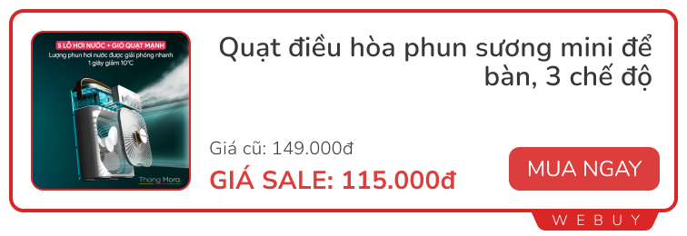 Săn deal đồ thiết thực cho mùa hè: Quạt phun sương, máy làm đá, đèn đuổi muỗi...- Ảnh 1. Săn deal đồ thiết thực cho mùa hè: Quạt phun sương, máy làm đá, đèn đuổi muỗi...- Ảnh 1.