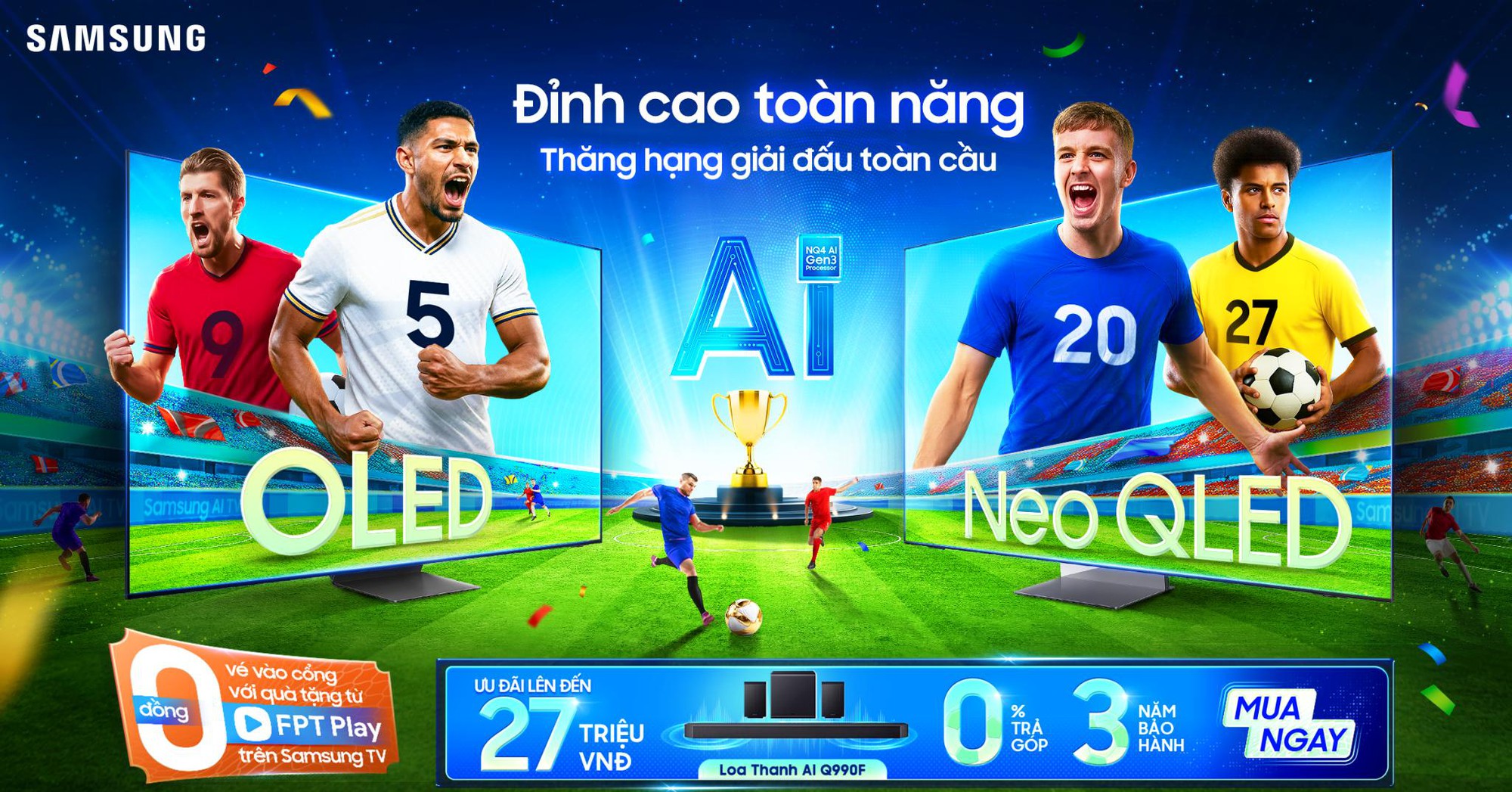 Lên đời TV OLED để xem FIFA Club World Cup, không thể bỏ lỡ Samsung OLED S95F- Ảnh 2. Lên đời TV OLED để xem FIFA Club World Cup, không thể bỏ lỡ Samsung OLED S95F- Ảnh 2.