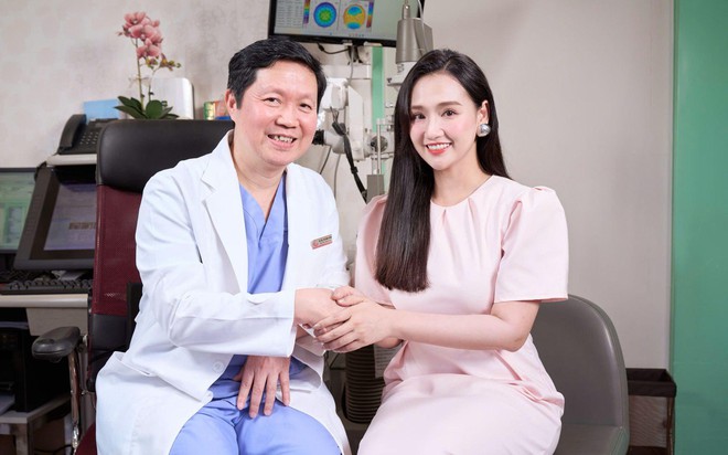 Diễn viên Lã Thanh Huyền: "Sau 20 năm cận thị, cuối cùng tôi cũng được sống với đôi mắt tự do"- Ảnh 1.