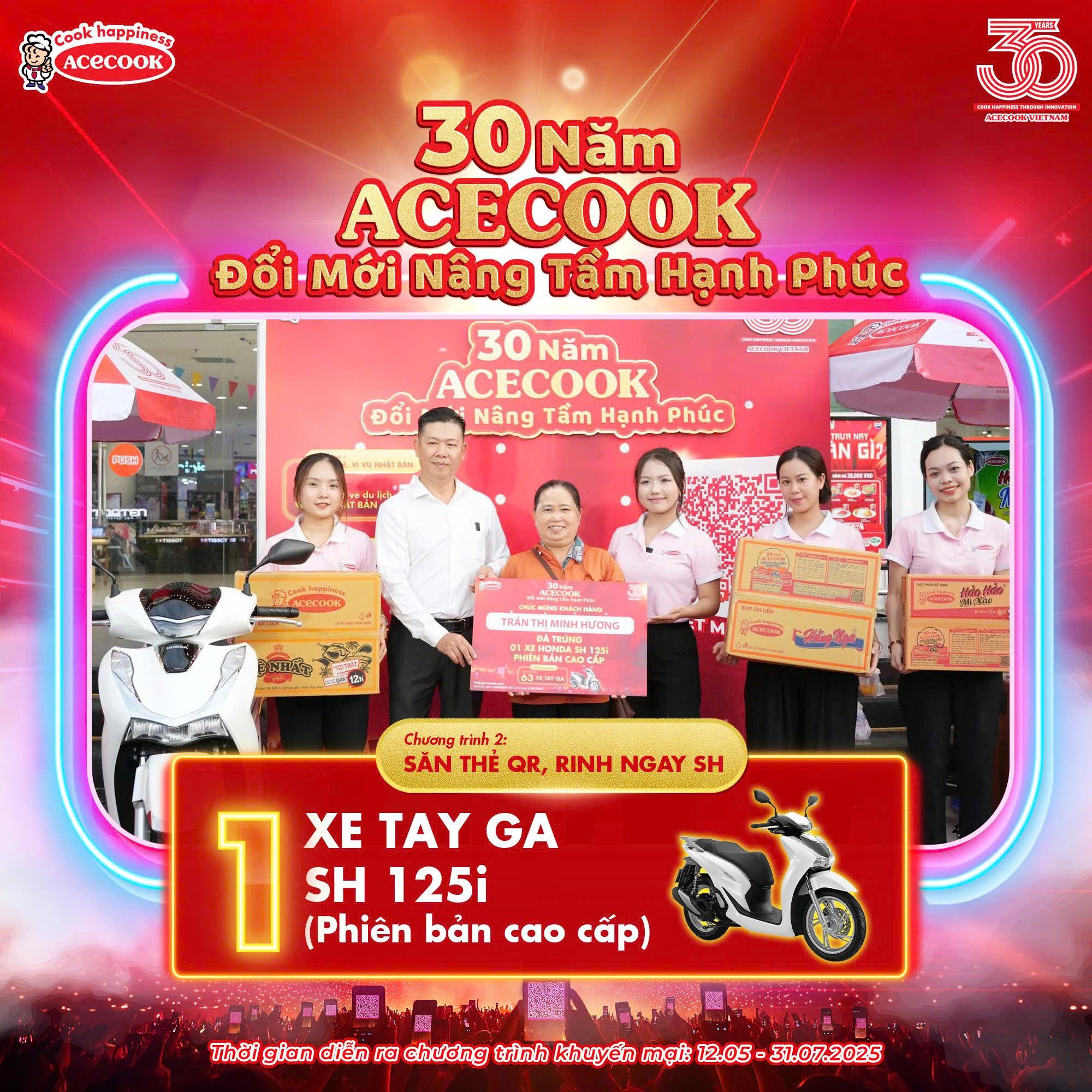 Mừng hành trình 30 năm, Acecook trao tận tay xe Honda SH 125i tới các khách hàng may mắn đầu tiên- Ảnh 3. Mừng hành trình 30 năm, Acecook trao tận tay xe Honda SH 125i tới các khách hàng may mắn đầu tiên- Ảnh 3.