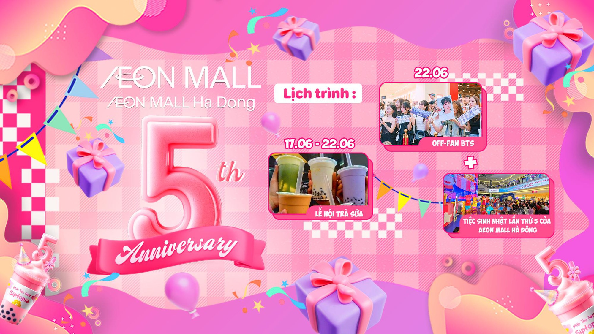 Mùa hè cho “team trà sữa” tại sinh nhật AEON MALL Hà Đông tròn 5 tuổi- Ảnh 3. Mùa hè cho “team trà sữa” tại sinh nhật AEON MALL Hà Đông tròn 5 tuổi- Ảnh 3.