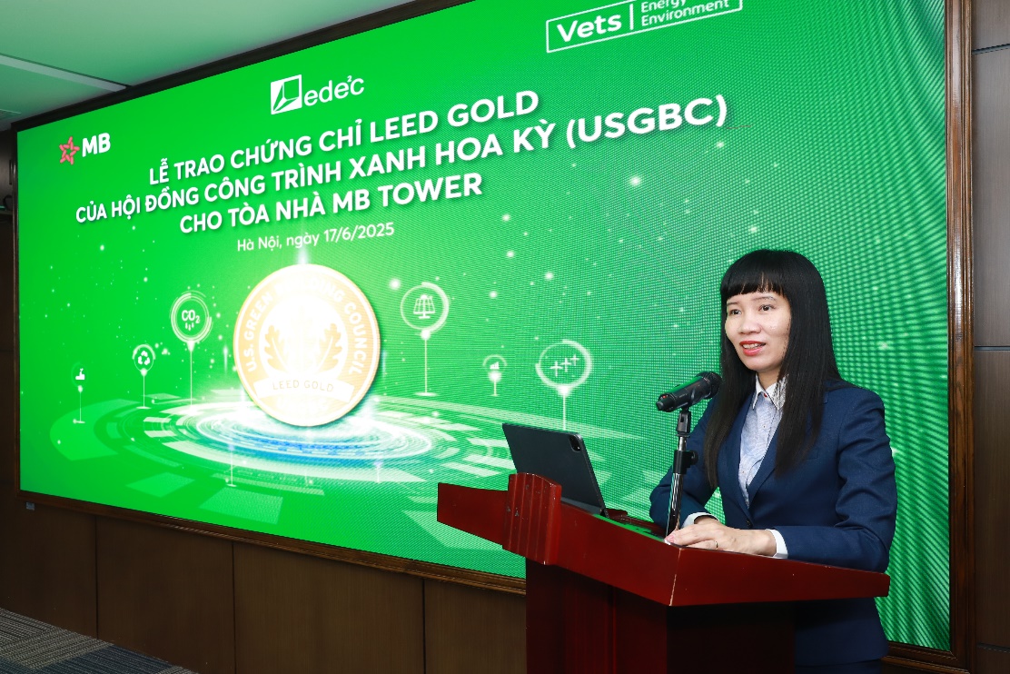 MB Tower đạt chứng chỉ LEED Gold: Bước tiến trong chiến lược phát triển bền vững- Ảnh 2. hi88.com là gì đạt chứng chỉ LEED Gold: Bước tiến trong chiến lược phát triển bền vững- Ảnh 2.