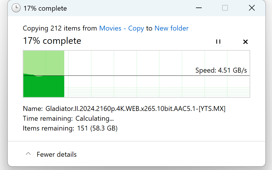 Trải nghiệm nhanh Kingston FURY Renegade G5: NVMe PCIe 5.0 siêu tốc cho nhu cầu siêu cấp- Ảnh 10. A screenshot of a computer AI-generated content may be incorrect.