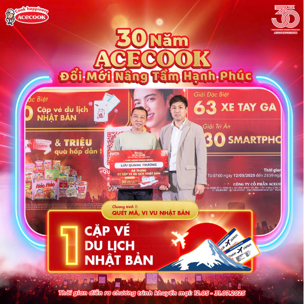 Bùng nổ sự kiện trao giải chương trình 30 năm Acecook- Ảnh 3. Bùng nổ sự kiện trao giải chương trình 30 năm Acecook- Ảnh 3.