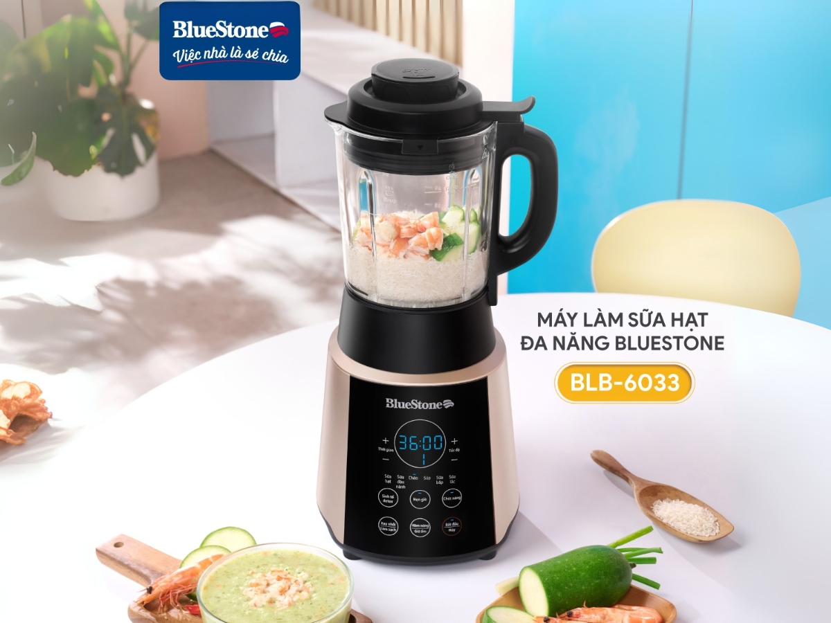 Bí quyết giúp sữa hạt mịn, không cần lọc từ máy làm sữa hạt BlueStone- Ảnh 2. Bí quyết giúp sữa hạt mịn, không cần lọc từ máy làm sữa hạt BlueStone- Ảnh 2.
