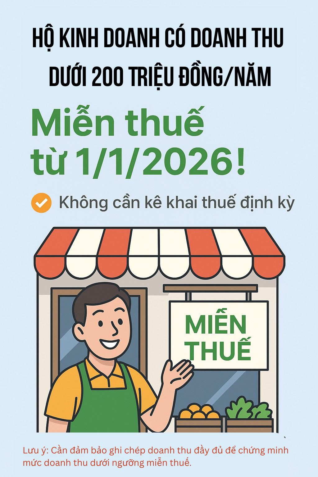 Toàn cảnh thay đổi chính sách thuế với hộ, cá nhân kinh doanh: Ai phải dùng hóa đơn điện tử? Ai được miễn thuế?- Ảnh 3.