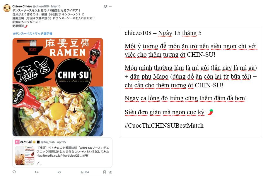 Yêu thích một loại tương ớt đến từ Việt Nam, giới trẻ Nhật lan tỏa hình ảnh kết hợp với nhiều món ăn- Ảnh 1. Yêu thích một loại tương ớt đến từ Việt Nam, giới trẻ Nhật lan tỏa hình ảnh kết hợp với nhiều món ăn- Ảnh 1.