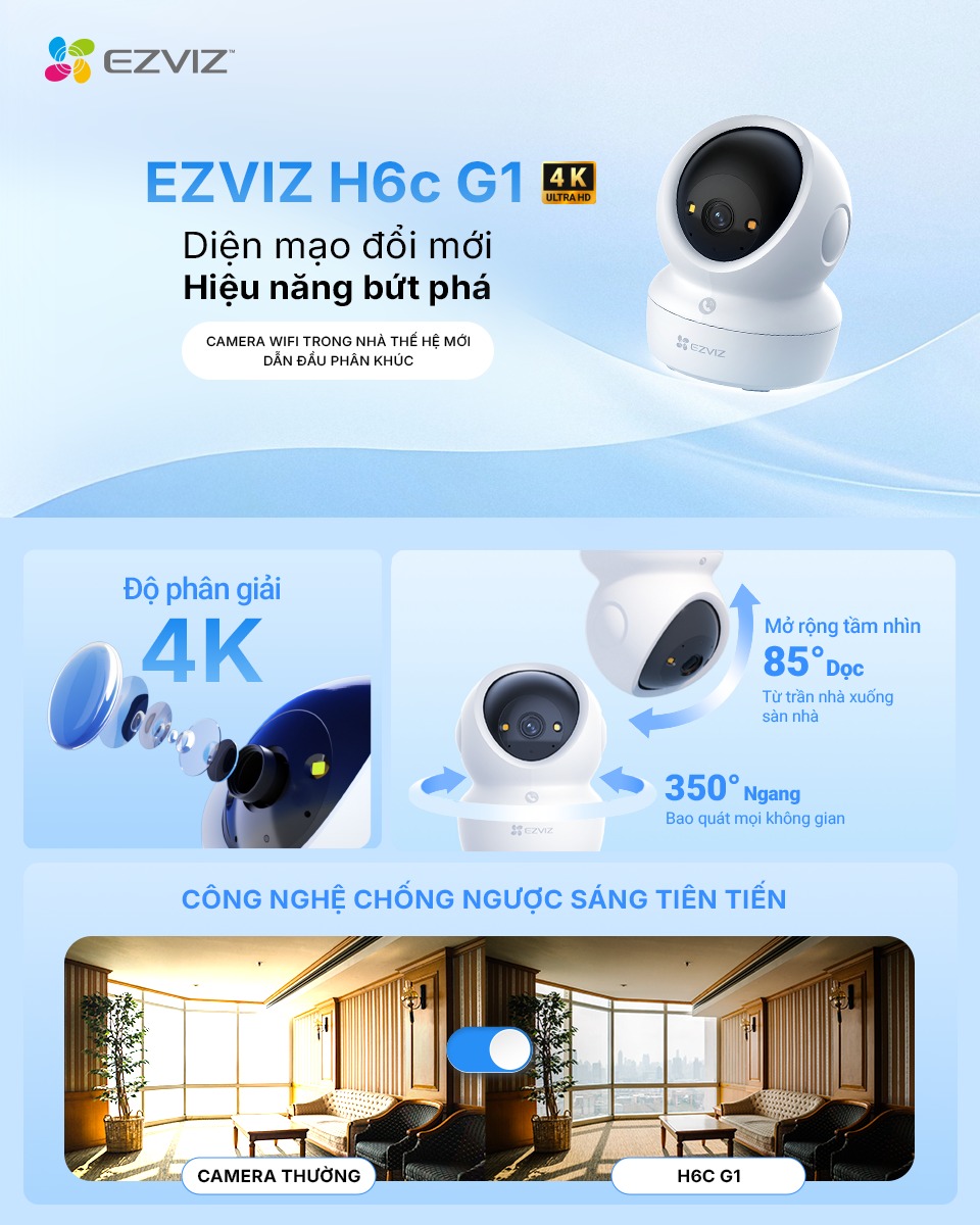 EZVIZ ra mắt phiên bản nâng cấp H6c G1 – giải pháp toàn diện cho cuộc sống hiện đại- Ảnh 1.