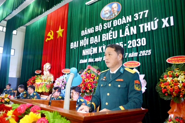 Đảng bộ Sư đoàn 377 tổ chức thành công Đại hội đại biểu lần thứ XI, nhiệm kỳ 2025-2030
- Ảnh 3. Đảng bộ Sư đoàn 377 tổ chức thành công Đại hội đại biểu lần thứ XI, nhiệm kỳ 2025-2030
- Ảnh 3.