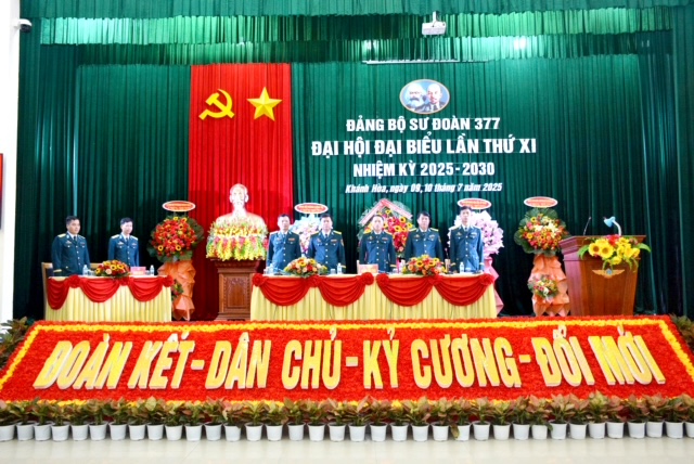 Đảng bộ Sư đoàn 377 tổ chức thành công Đại hội đại biểu lần thứ XI, nhiệm kỳ 2025-2030
- Ảnh 4. Đảng bộ Sư đoàn 377 tổ chức thành công Đại hội đại biểu lần thứ XI, nhiệm kỳ 2025-2030
- Ảnh 4.