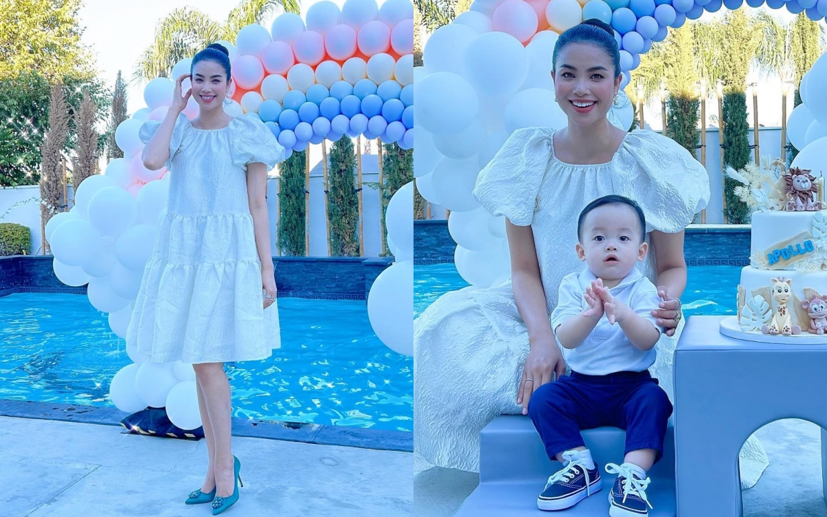 Cứ sinh nhật con là Phạm Hương lại diện món đồ này, vừa sang vừa điệu khiến mẹ nào cũng muốn sắm theo- Ảnh 2. Cứ sinh nhật con là Phạm Hương lại diện món đồ này, vừa sang vừa điệu khiến mẹ nào cũng muốn sắm theo- Ảnh 2.