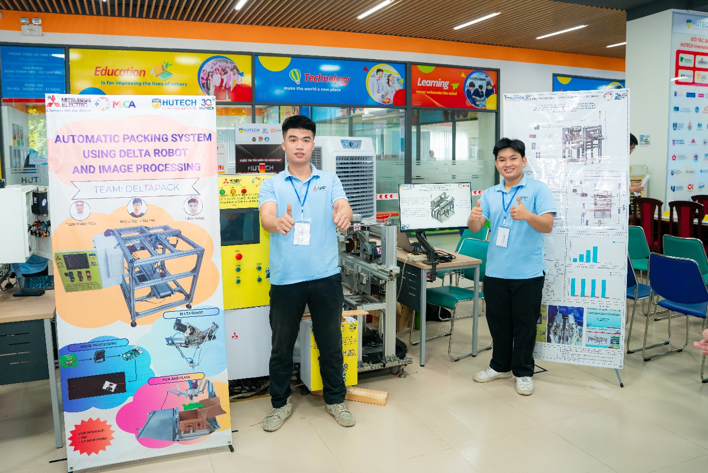 Sinh viên HUTECH ghi dấu ấn tại sân chơi kỹ thuật MECA 2025 với dự án máy khoan cắt tự động thông minh- Ảnh 2. Sinh viên HUTECH ghi dấu ấn tại sân chơi kỹ thuật MECA 2025 với dự án máy khoan cắt tự động thông minh- Ảnh 2.