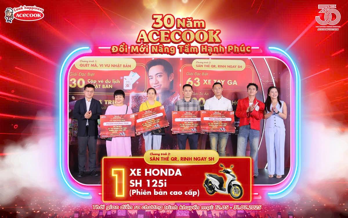 Đại tiệc trao giải Đặc Biệt chương trình khuyến mại “30 Năm Acecook” đổ bộ Hà Nội với khách mời Bùi Công Nam- Ảnh 1. Đại tiệc trao giải Đặc Biệt chương trình khuyến mại “30 Năm k+ truc tiep bong da” đổ bộ Hà Nội với khách mời Bùi Công Nam- Ảnh 1.