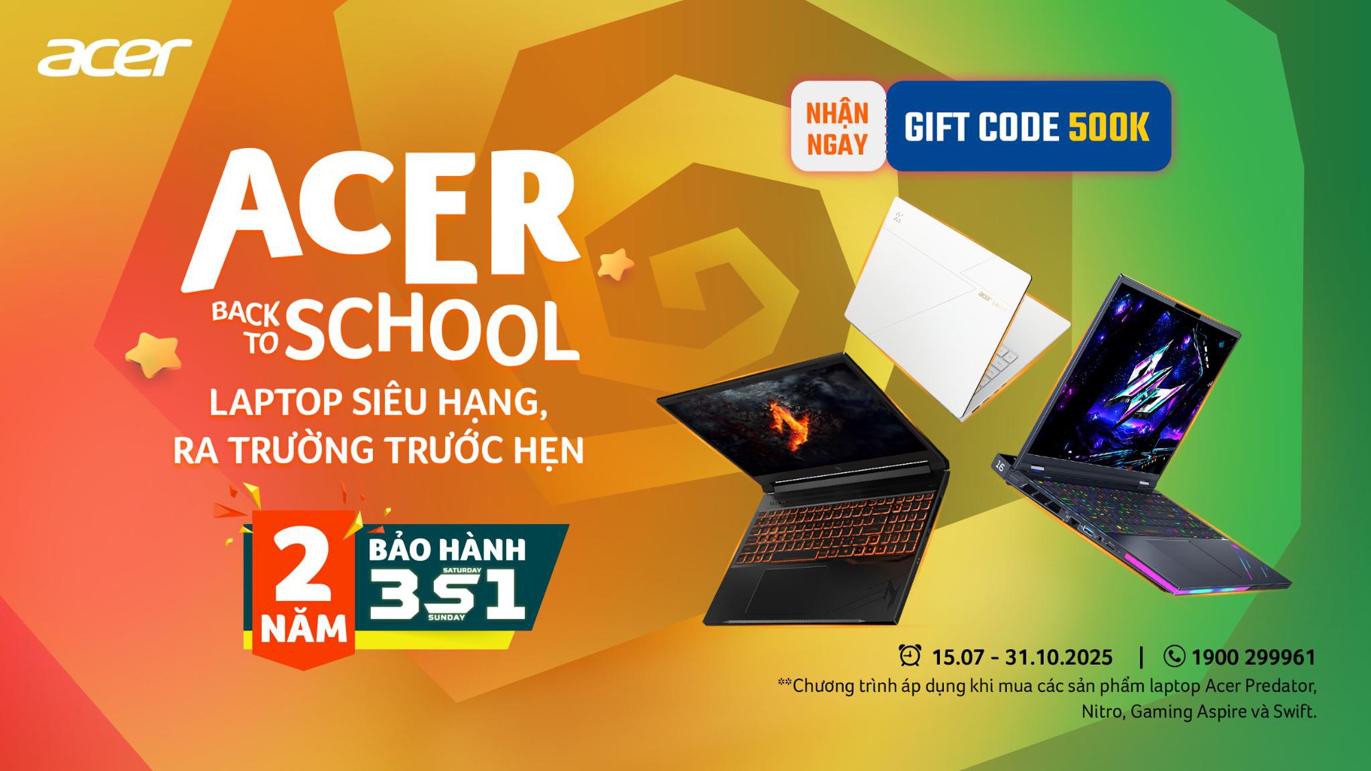 Acer Việt Nam ra mắt chương trình ưu đãi Back To School 2025- Ảnh 1. Acer Việt Nam ra mắt chương trình ưu đãi Back To School 2025- Ảnh 1.