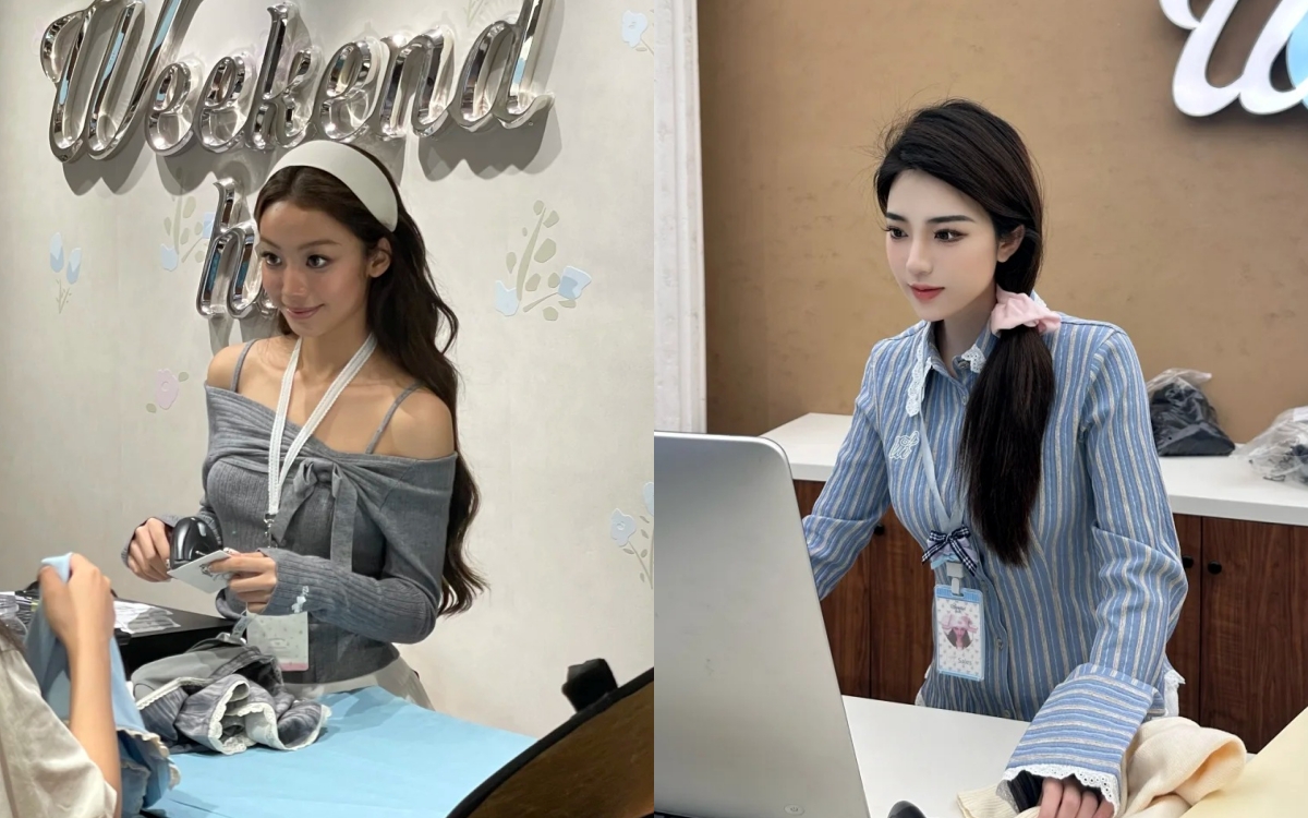 Choáng với dàn nhân viên bán quần áo đẹp như diễn viên của local brand Trung Quốc- Ảnh 1. Choáng với dàn nhân viên bán quần áo đẹp như diễn viên của local brand hi88 com Quốc- Ảnh 1.