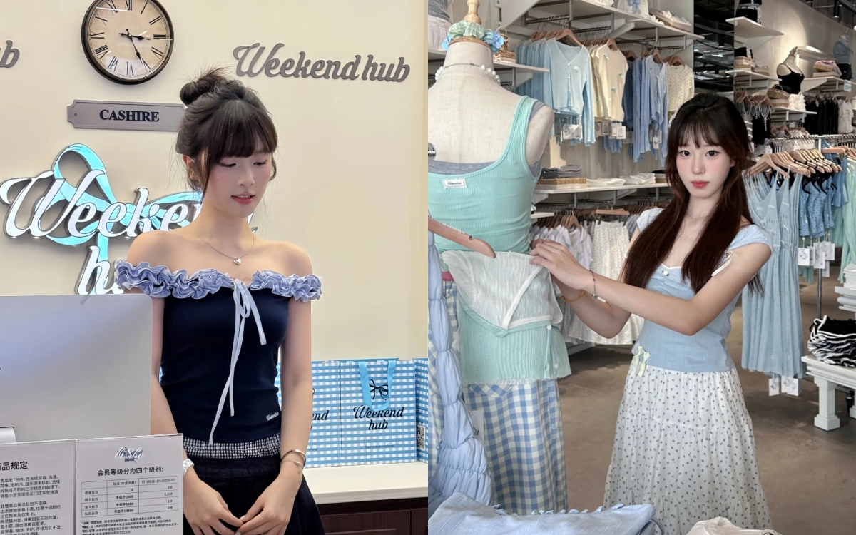 Choáng với dàn nhân viên bán quần áo đẹp như diễn viên của local brand Trung Quốc- Ảnh 8. Choáng với dàn nhân viên bán quần áo đẹp như diễn viên của local brand hi88 com Quốc- Ảnh 8.