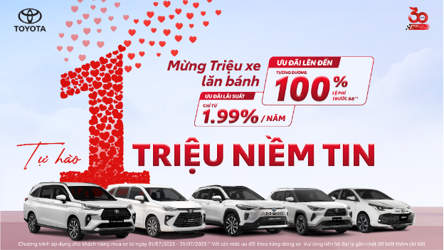 Doanh số tăng trưởng, Toyota tiếp tục duy trì ưu đãi lên đến 100% lệ phí trước bạ- Ảnh 2. Doanh số tăng trưởng, Toyota tiếp tục duy trì ưu đãi lên đến 100% lệ phí trước bạ- Ảnh 2.
