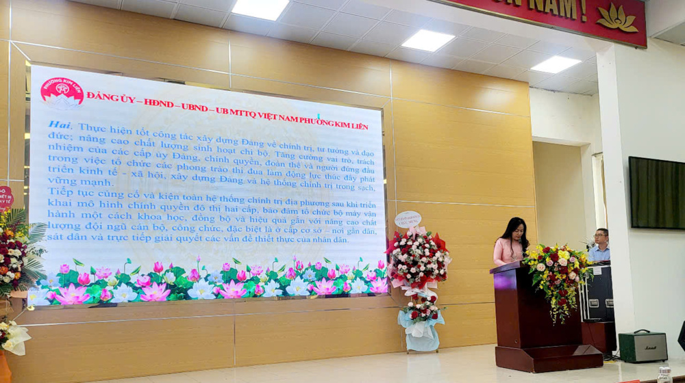 Phường Kim Liên công bố thành lập các tổ chức cơ sở Đảng và triển khai kế hoạch tổ chức Đại hội Đảng bộ lần thứ I, nhiệm kỳ 2025 – 2030
- Ảnh 6. Phường Kim Liên công bố thành lập các tổ chức cơ sở Đảng và triển khai kế hoạch tổ chức Đại hội Đảng bộ lần thứ I, nhiệm kỳ 2025 – 2030
- Ảnh 6.