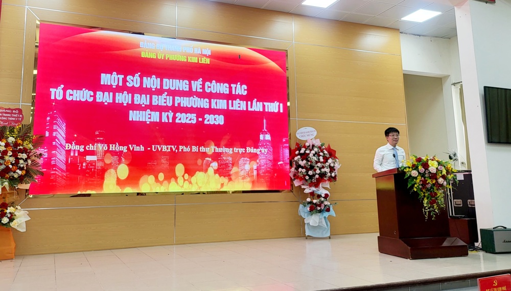 Phường Kim Liên công bố thành lập các tổ chức cơ sở Đảng và triển khai kế hoạch tổ chức Đại hội Đảng bộ lần thứ I, nhiệm kỳ 2025 – 2030
- Ảnh 5. Phường Kim Liên công bố thành lập các tổ chức cơ sở Đảng và triển khai kế hoạch tổ chức Đại hội Đảng bộ lần thứ I, nhiệm kỳ 2025 – 2030
- Ảnh 5.
