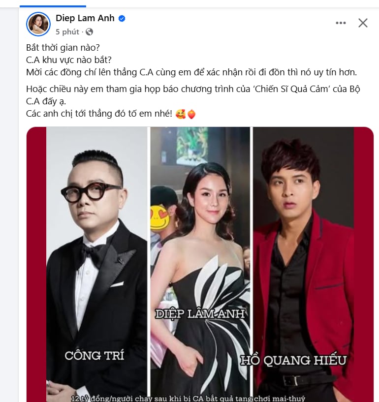 Diệp Lâm Anh bức xúc lên tiếng trước tin đồn bị bắt vì sử dụng chất cấm- Ảnh 1. Diệp Lâm hi88.com là gì bức xúc lên tiếng trước tin đồn bị bắt vì sử dụng chất cấm- Ảnh 1.