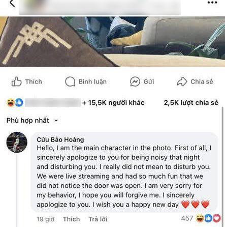 "Người có sức ảnh hưởng" lên tiếng khi bị khách nước ngoài tố ồn ào ở phòng khách sạn lúc nửa đêm- Ảnh 2.