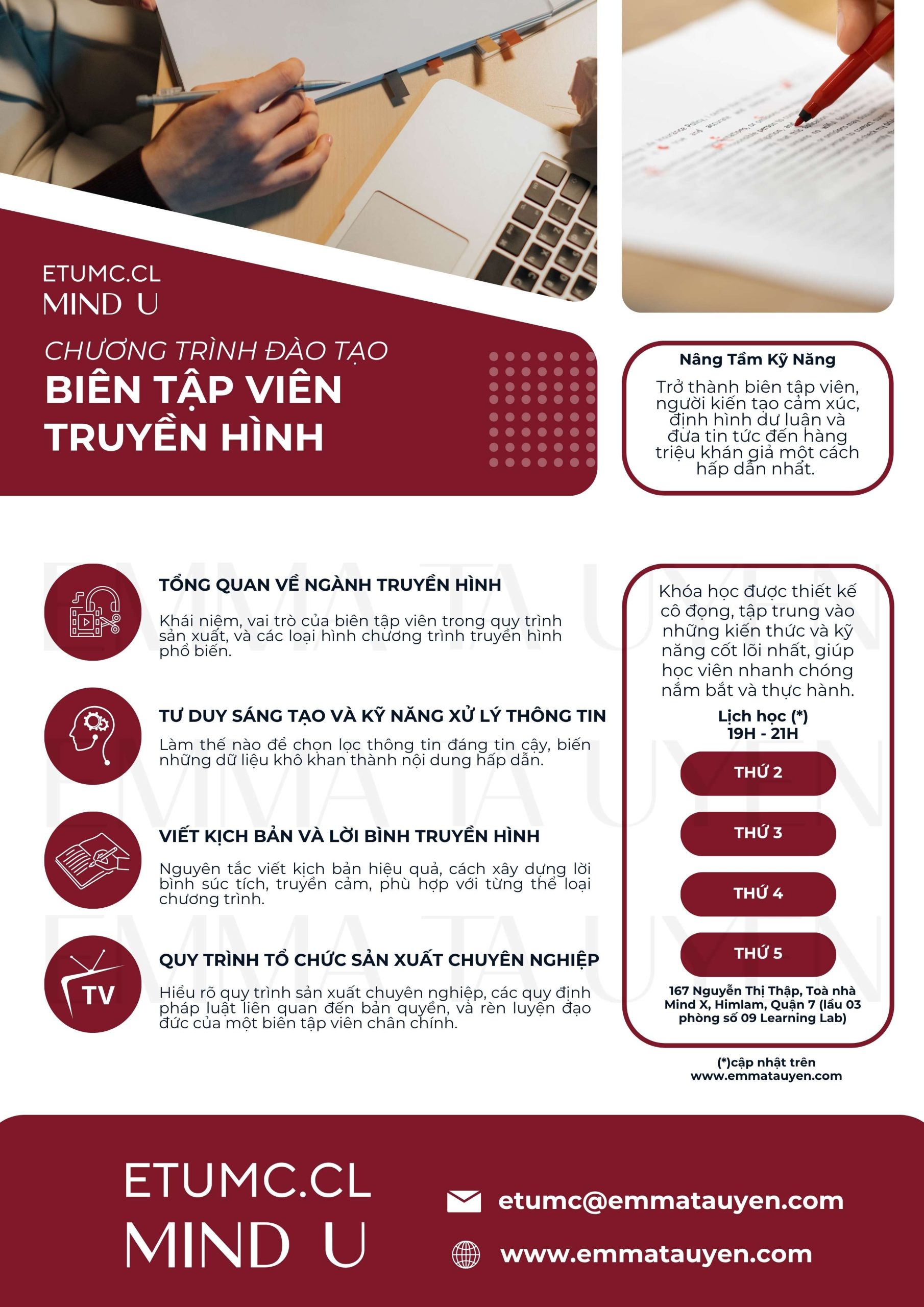 Nâng tầm kỹ năng biên tập viên truyền hình cùng ETUMC.CL- Ảnh 2. Nâng tầm kỹ năng biên tập viên truyền hình cùng ETUMC.CL- Ảnh 2.