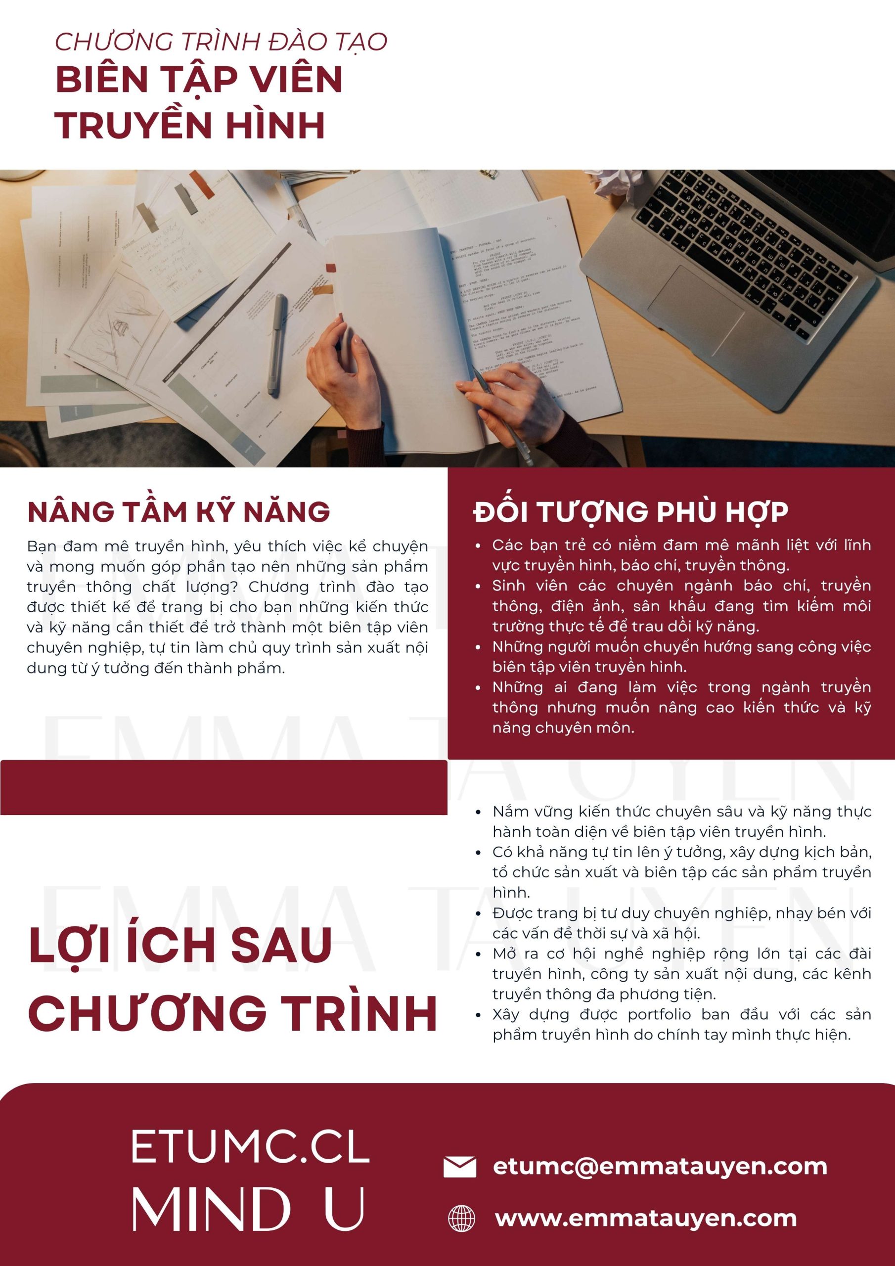 Nâng tầm kỹ năng biên tập viên truyền hình cùng ETUMC.CL- Ảnh 3. Nâng tầm kỹ năng biên tập viên truyền hình cùng ETUMC.CL- Ảnh 3.