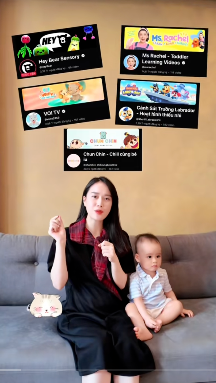 MC Ngô Mai Phương chia sẻ cách giúp "cậu cả" Leon biết nói sớm là... xem TV cùng con, nhưng không phải kênh nào cũng tốt- Ảnh 5.