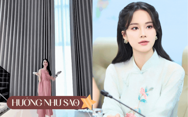 Hết đệm ngủ 213 triệu, link bong da truc tiep Ngô Mai Phương lại gây trầm trồ với bộ rèm thông tầng "đẹp tới từng tiểu tiết"- Ảnh 1.