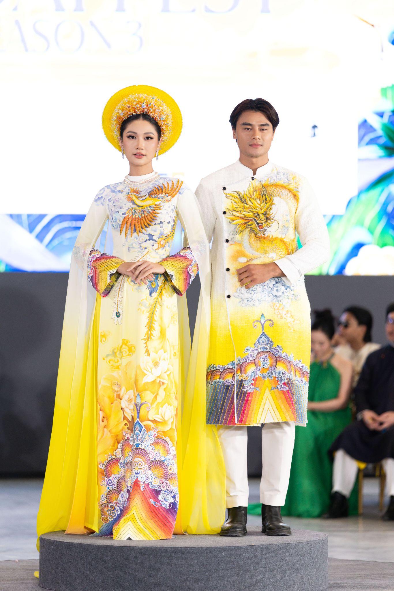 Như Vân - Hương Ly - Phương Linh đọ sắc trên sàn diễn khởi động “Vietnam Heritage Áo Dài Fest”- Ảnh 3. Như Vân - Hương Ly - Phương Linh đọ sắc trên sàn diễn khởi động “Vietnam Heritage Áo Dài Fest”- Ảnh 3.