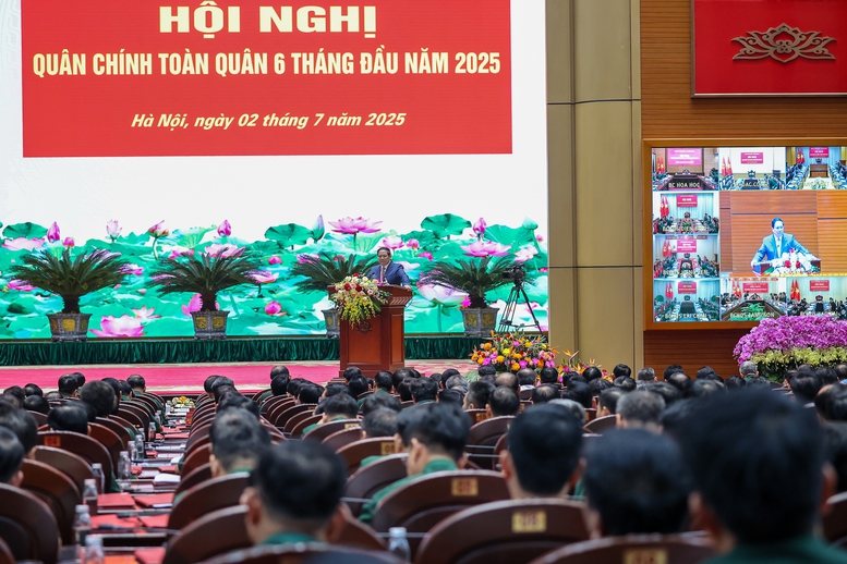 Thủ tướng Phạm Minh Chính dự Hội nghị Quân chính toàn quân 6 tháng đầu năm- Ảnh 4. Thủ tướng Phạm Minh Chính dự Hội nghị Quân chính toàn quân 6 tháng đầu năm- Ảnh 4.