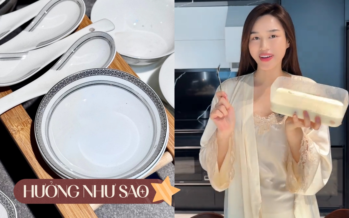 Đỗ Hà chăm nấu nướng ra dáng "dâu hào môn" nhưng chỉ dùng bộ đĩa bình dân vài chục ngàn- Ảnh 1. Đỗ Hà chăm nấu nướng ra dáng "dâu hào môn" nhưng chỉ dùng bộ đĩa bình dân vài chục ngàn- Ảnh 1.