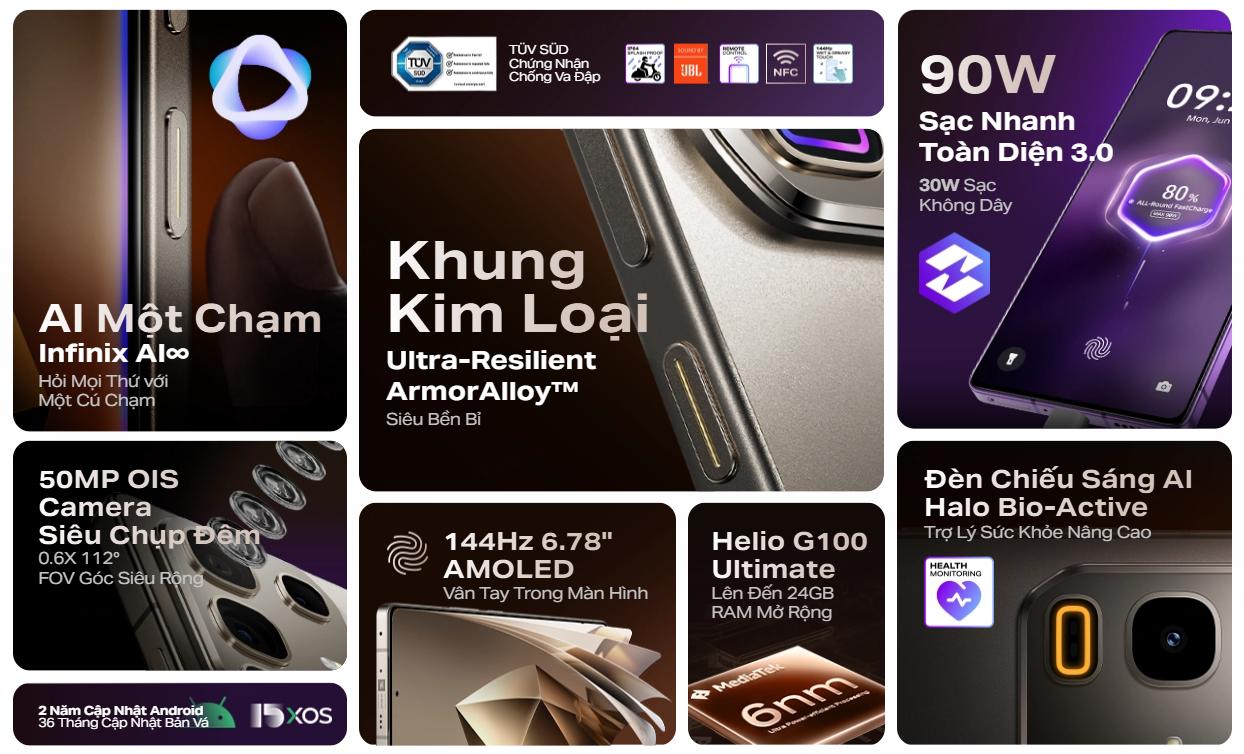 Infinix ra mắt NOTE 50 Pro Series: Sạc nhanh 90W, màn hình 144Hz AMOLED, giá chỉ từ 5.990.000 VNĐ- Ảnh 1.