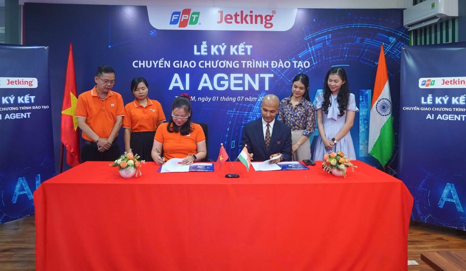 FPT hợp tác với Jetking Ấn Độ: Mở ra kỷ nguyên mới cho đào tạo AI Agent tại Việt Nam- Ảnh 1. FPT hợp tác với Jetking Ấn Độ: Mở ra kỷ nguyên mới cho đào tạo hi88 com tại Việt Nam- Ảnh 1.