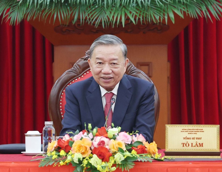 Tổng Bí thư Tô Lâm và Tổng thống Hoa Kỳ Donald Trump điện đàm- Ảnh 1. Tổng Bí thư Tô Lâm và Tổng thống Hoa Kỳ Donald Trump điện đàm- Ảnh 1.