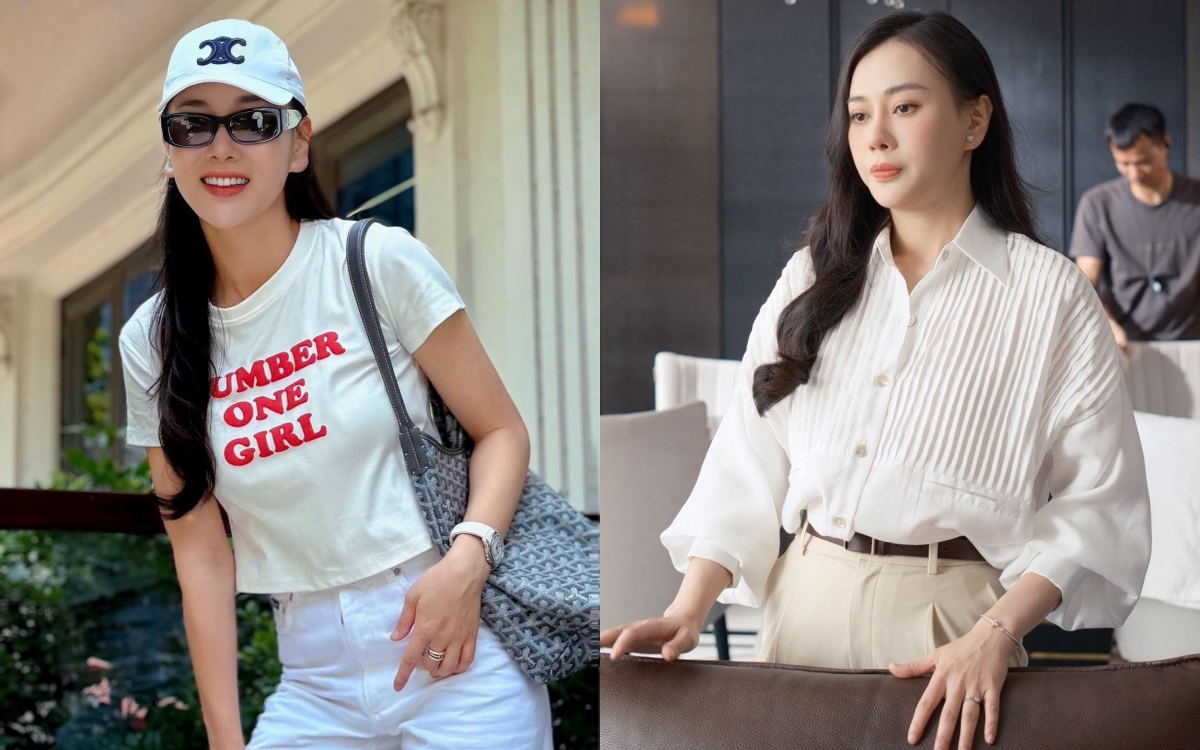 Phương Oanh "hack tuổi" với áo giống Rosé, mang phụ kiện cả tỷ đồng dạo phố- Ảnh 1. Phương mitom bong da truc tiep "hack tuổi" với áo giống Rosé, mang phụ kiện cả tỷ đồng dạo phố- Ảnh 1.