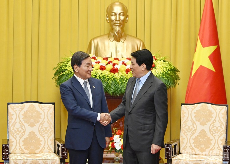Chủ tịch nước Lương Cường tiếp Đặc phái viên của Tổng thống Hàn Quốc- Ảnh 2.