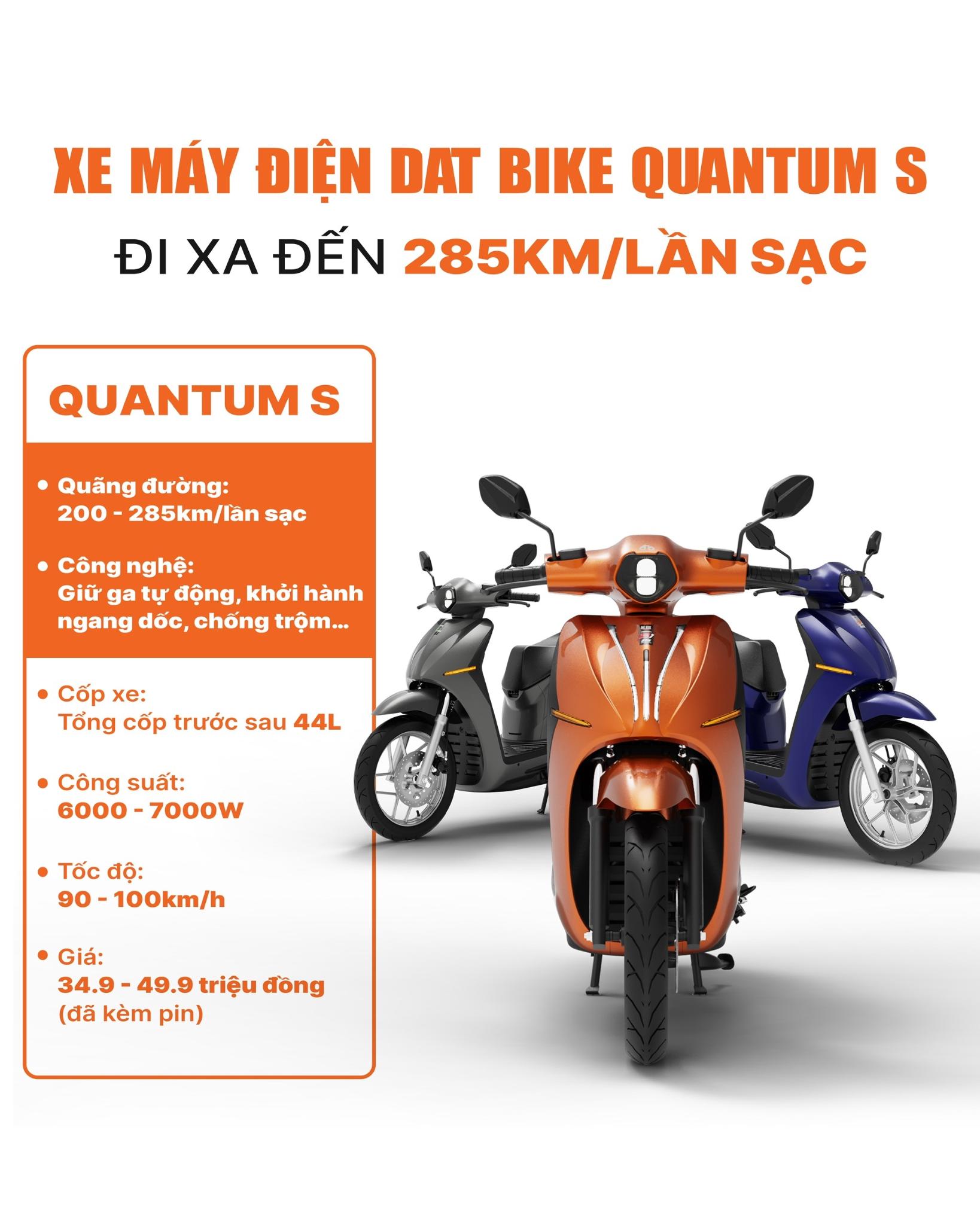 Dat Bike Quantum S – Xe điện tiên phong cuộc đua đô thị với 333km chỉ 1 lần sạc- Ảnh 2. Dat Bike Quantum S – Xe điện tiên phong cuộc đua đô thị với 333km chỉ 1 lần sạc- Ảnh 2.