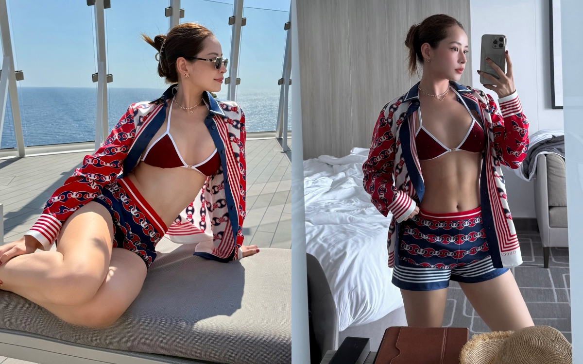 Hà Hồ đọ dáng cực gắt với Chi Pu khi diện bikini - Ảnh 2. Hà Hồ đọ dáng cực gắt với Chi Pu khi diện bikini - Ảnh 2.