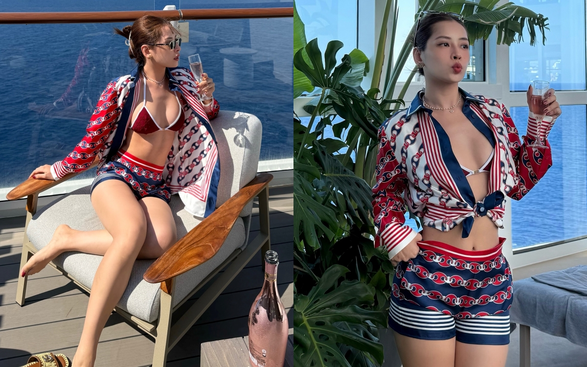 Hà Hồ đọ dáng cực gắt với Chi Pu khi diện bikini - Ảnh 3. Hà Hồ đọ dáng cực gắt với Chi Pu khi diện bikini - Ảnh 3.