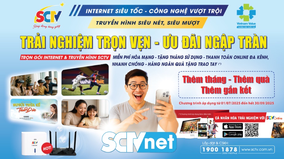 SCTV triển khai ưu đãi “Ai cũng có quà”: Tối ưu tiện ích sống tại gia, hiện đại và dễ tiếp cận- Ảnh 2. SCTV triển khai ưu đãi “Ai cũng có quà”: Tối ưu tiện ích sống tại gia, hiện đại và dễ tiếp cận- Ảnh 2.