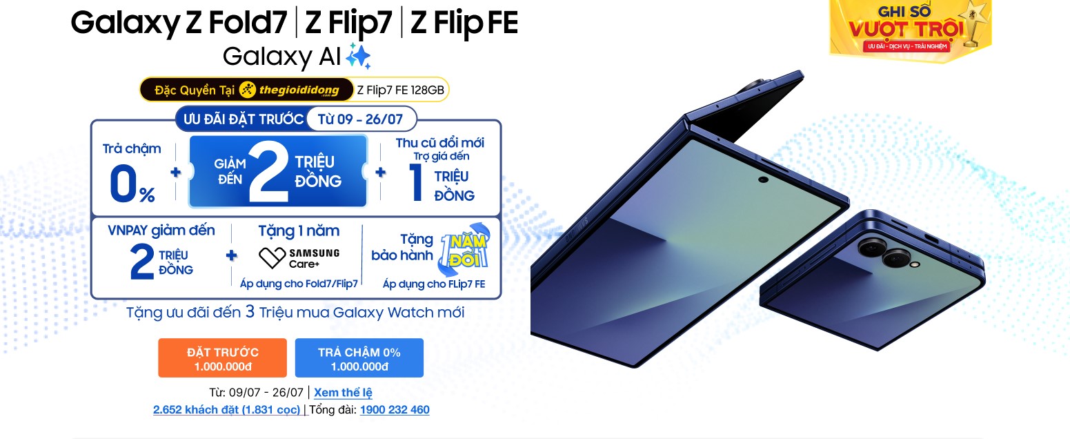 Đặt trước Samsung Galaxy Z Series 2025 từ 09/07 - Giá hấp dẫn, quà cực chất- Ảnh 2. Đặt trước Samsung Galaxy Z Series 2025 từ 09/07 - Giá hấp dẫn, quà cực chất- Ảnh 2.