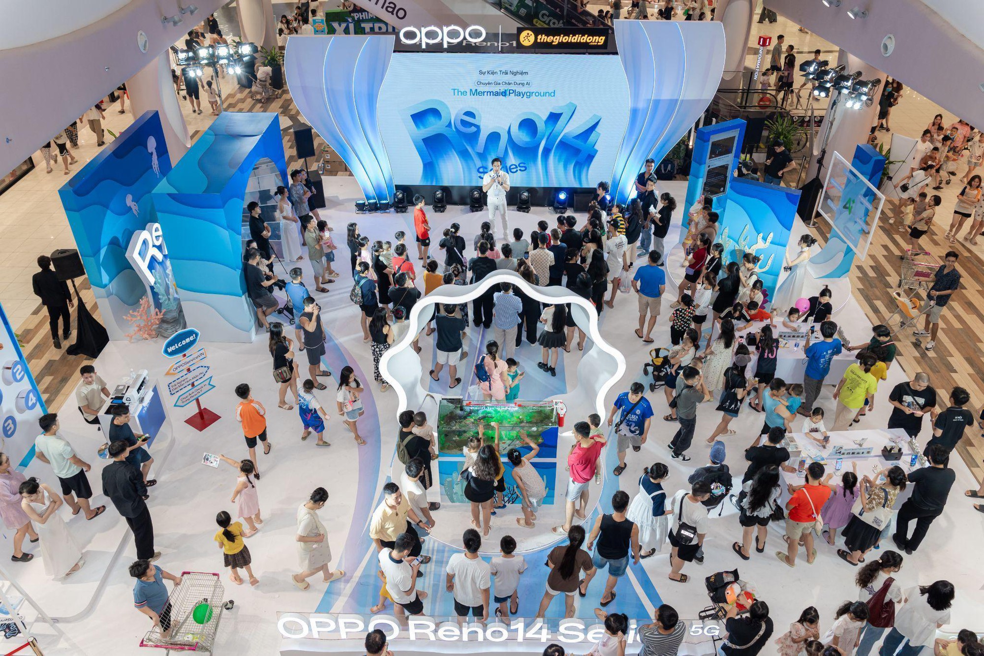 Oppo tái hiện đại dương kỳ ảo giữa lòng Hà Nội qua sự kiện trải nghiệm Reno14 series- Ảnh 1.
