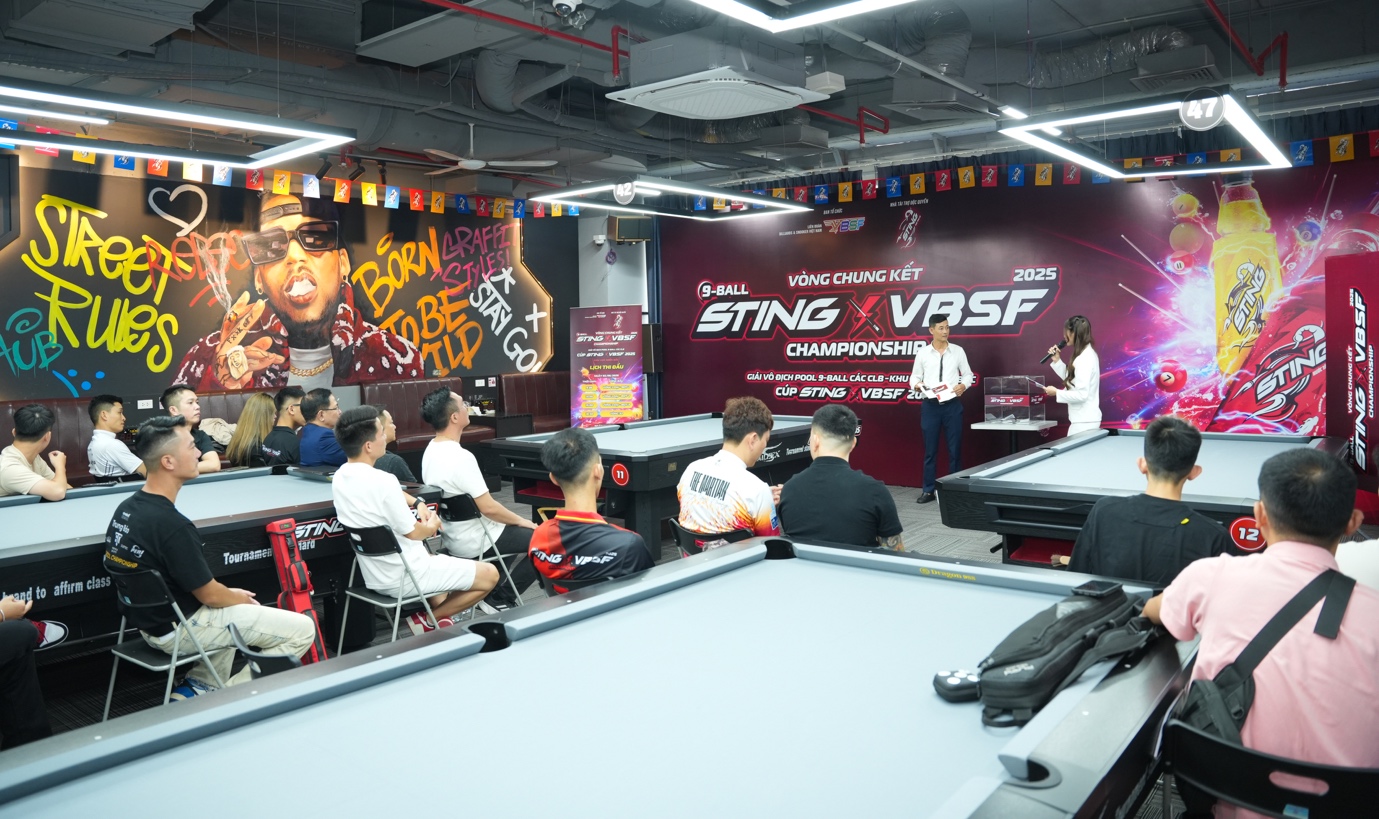 STING X VBSF Pool 9-Ball Championship 2025 chính thức tiến vào vòng chung kết- Ảnh 1. STING mitom bong da truc tiep chính thức tiến vào vòng chung kết- Ảnh 1.