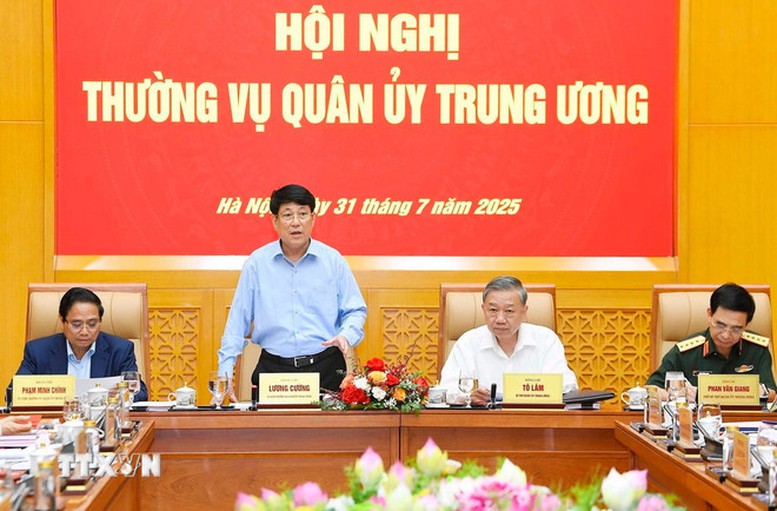 Tổng Bí thư Tô Lâm chủ trì Hội nghị Thường vụ Quân ủy Trung ương- Ảnh 2. Tổng Bí thư Tô Lâm chủ trì Hội nghị Thường vụ Quân ủy Trung ương- Ảnh 2.