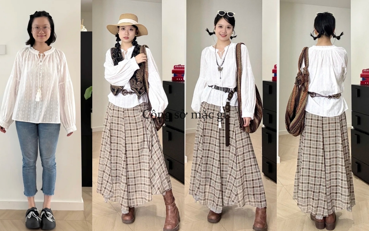 Cô nàng từ "gái quê" thành mỹ nhân sành điệu chỉ nhờ thay đổi cách phối đồ- Ảnh 5. Cô nàng từ "gái quê" thành mỹ nhân sành điệu chỉ nhờ thay đổi cách phối đồ- Ảnh 5.
