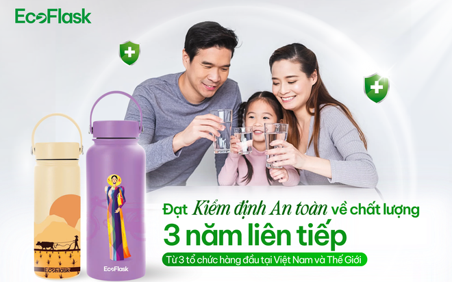 Bình giữ nhiệt EcoFlask giữ trọn niềm tin chất lượng với 3 năm liên tiếp đạt kết quả kiểm nghiệm an toàn- Ảnh 1. Bình giữ nhiệt EcoFlask giữ trọn niềm tin chất lượng với 3 năm liên tiếp đạt kết quả kiểm nghiệm an toàn- Ảnh 1.