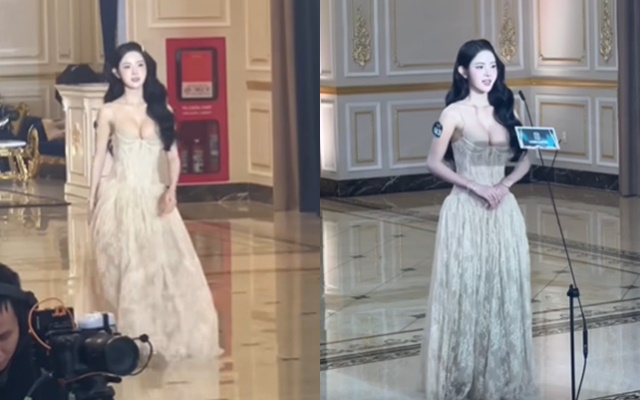 Th&iacute; sinh Miss Grand khoe v&ograve;ng 1 ngồn ngộn khiến d&acirc;n t&igrave;nh nhức mắt- Ảnh 1.